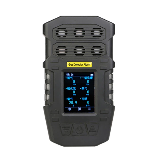 Portable 6 nyob rau hauv 1 Multi Gas Alarm Detector
