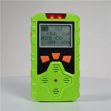 Kub Muag Portable Multi 4 nyob rau hauv 1 Gas Detector Nrog Cua Gas Sampling Pump